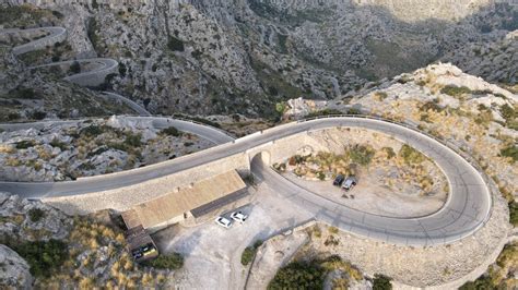 Mallorca 4K. Nu de Sa Corbata (Nudo de La Corbata) carretera。